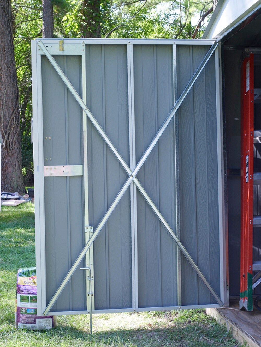 Arrow 10-ft x 25-ft Commander Galvanized Steel Storage Shed at Lowes.com