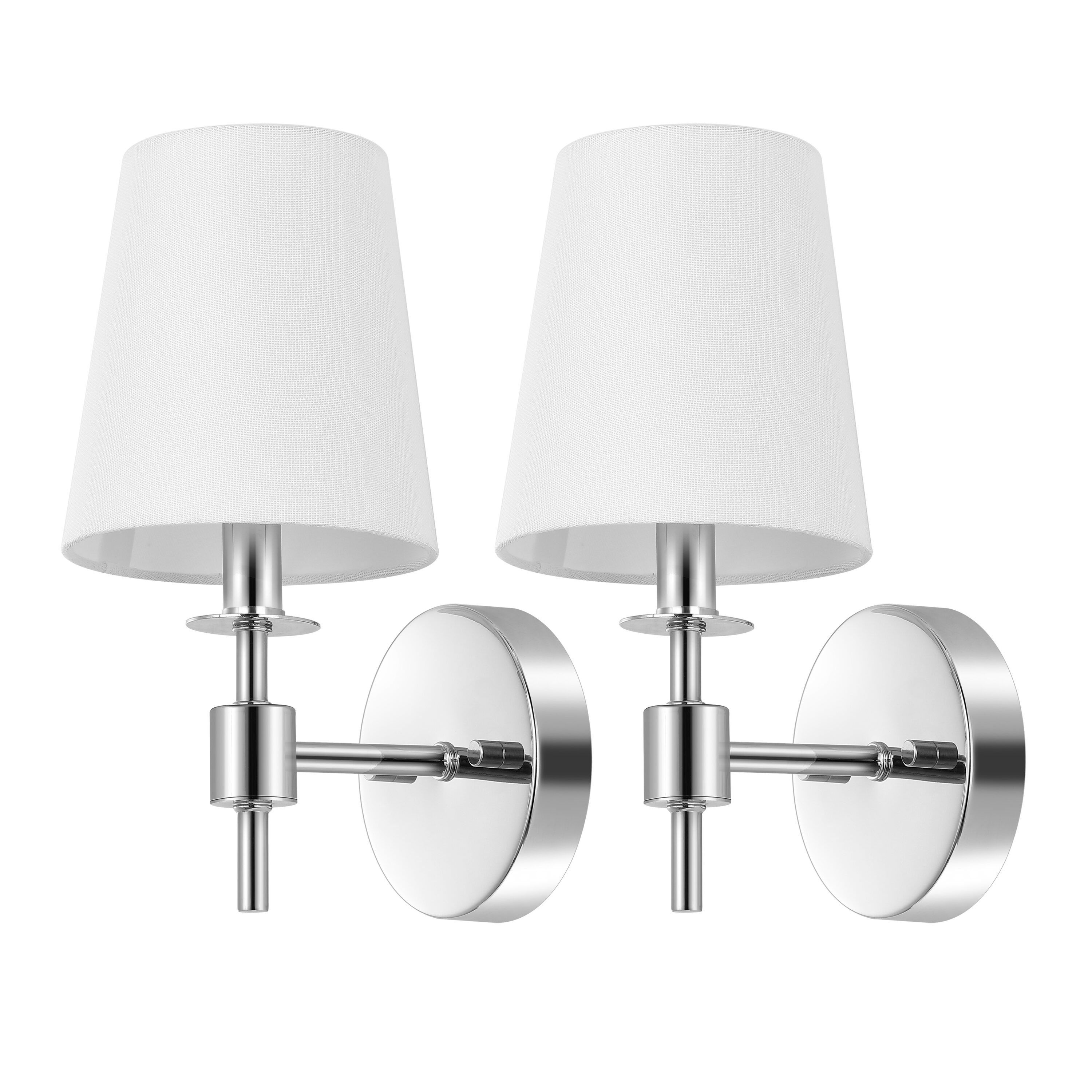 Dalany 7" Wall Sconce (Set of 2) - Chrome - Safavieh