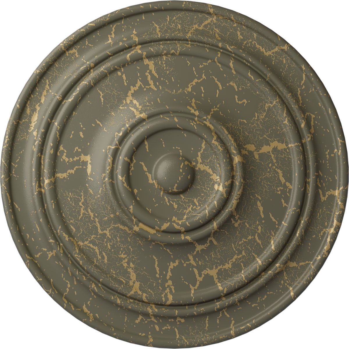 Ekena Millwork CM22CLWHC Classic 21.875-in W x 21.875-in L Witch Hazel Crackle Polyurethane Ceiling Medallion