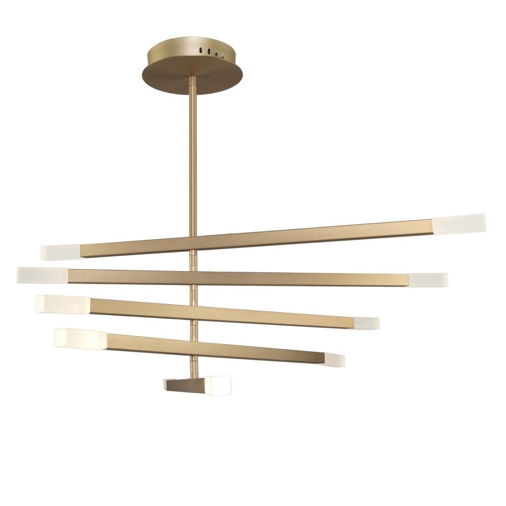 ARTCRAFT SC13090BG Twig 10-Light Brushed Gold Transitional Dry Rated Chandelier