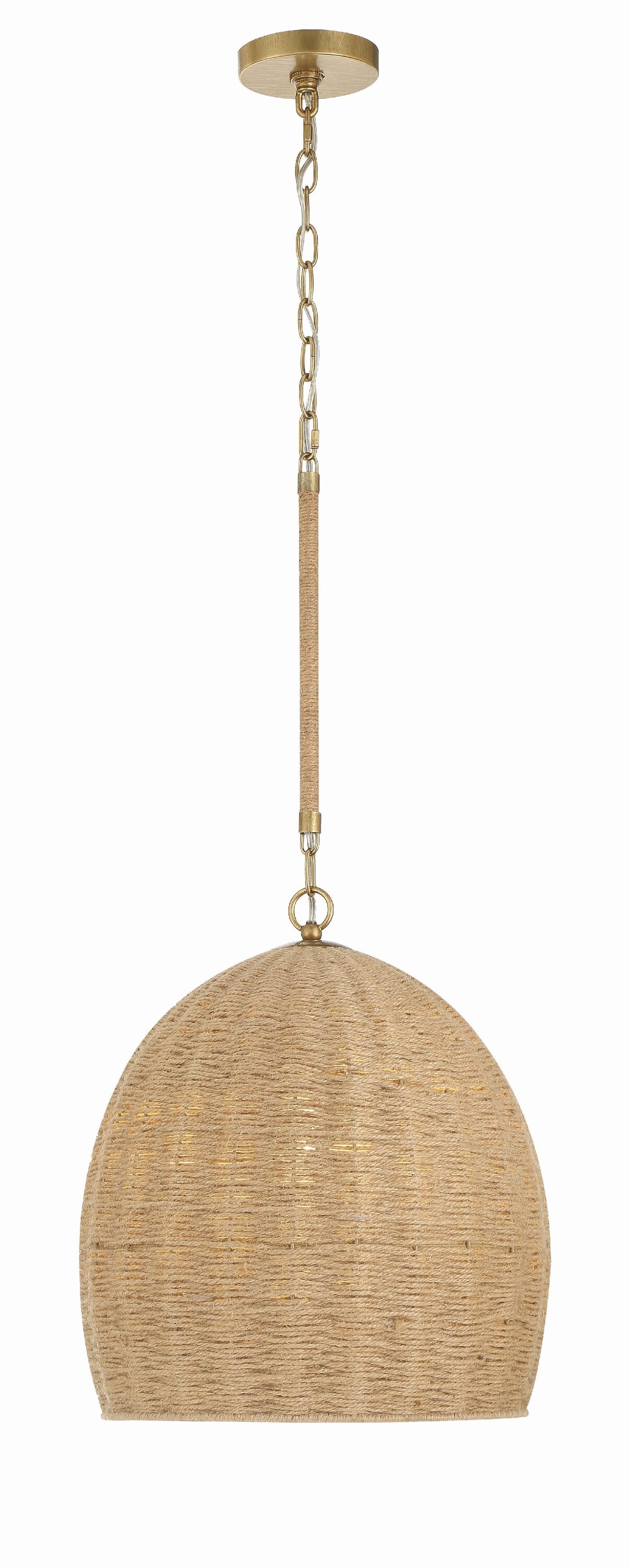 Crystorama JAC-10500-SG Jace Soft Gold Modern/contemporary Bowl Medium Hanging Pendant light
