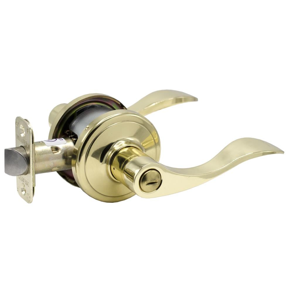 Delaney Hardware 322823 Grade 2 Lashbrook Polished Brass Interior Bed/Bath Privacy Door Handle