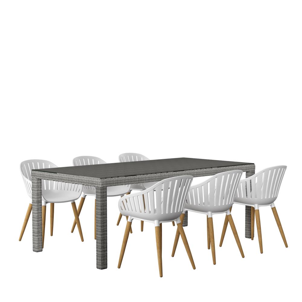 Amazonia SINGAREC6CANNWH Patio-Dining-Sets - View #2
