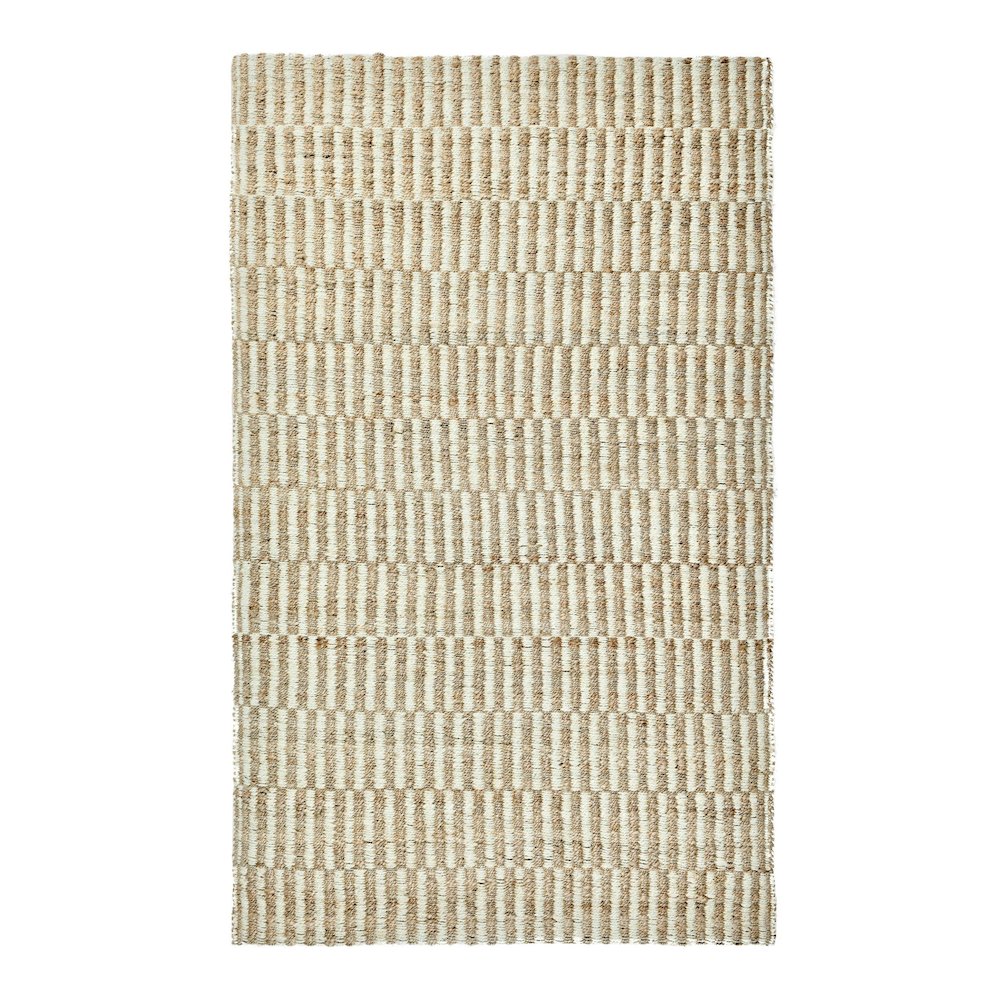 Classic Home BG3652042 Monterey 8'x10' Jute Handwoven Sustainable Ivory Accent Area Rug