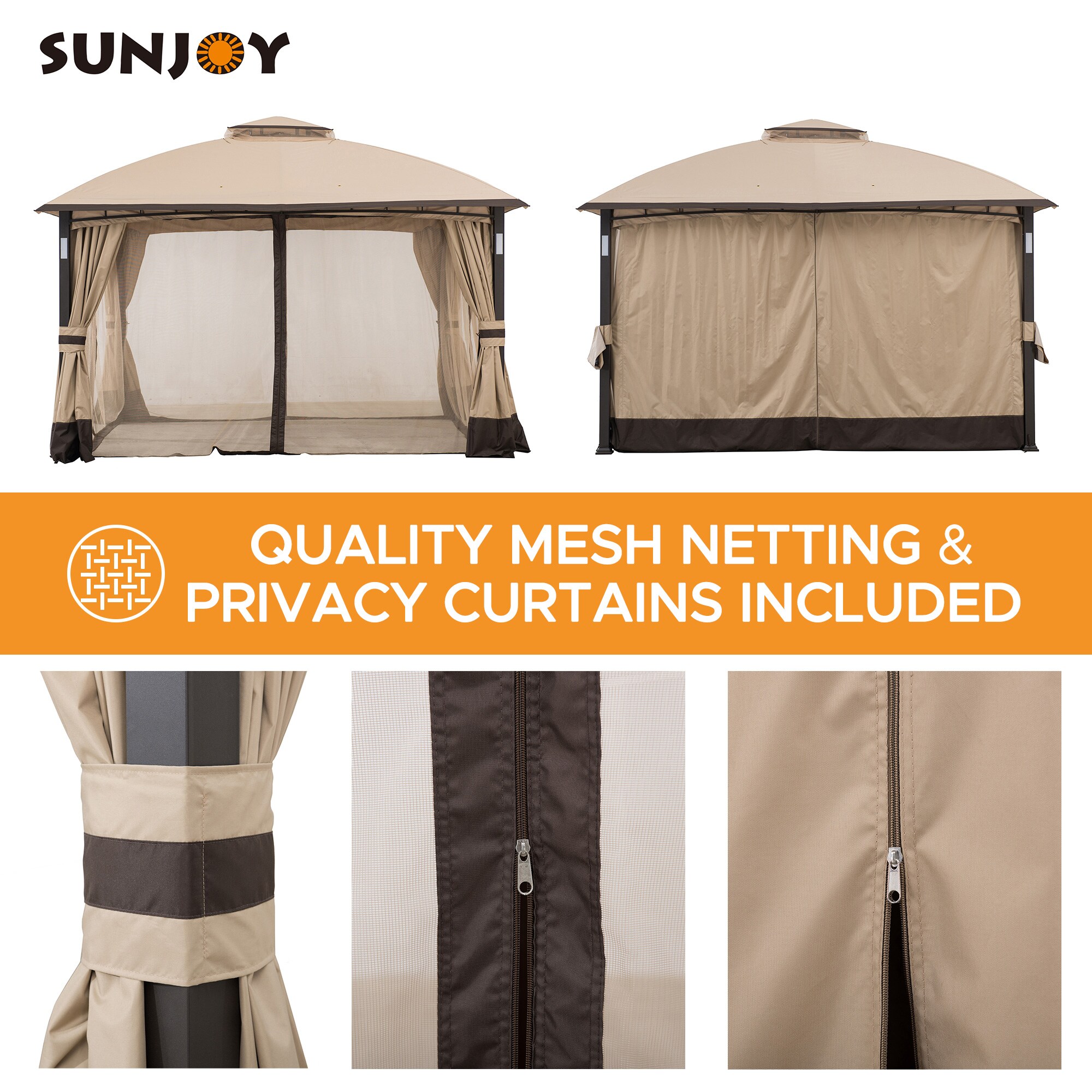 Sunjoy A101011500 Wood-Resin-Gazebos - View #6