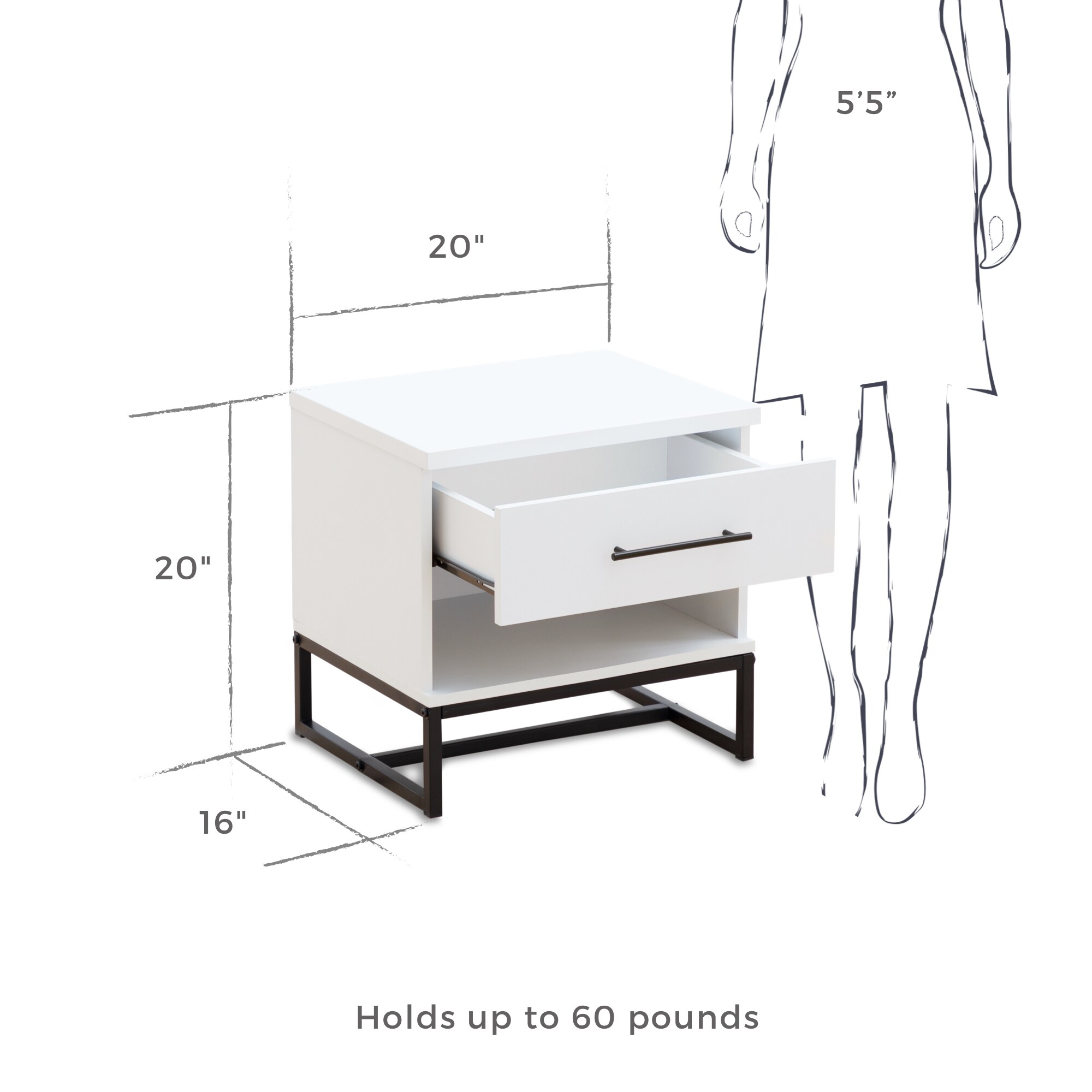 Brookside BS0004NS100WH nightstands - View #4