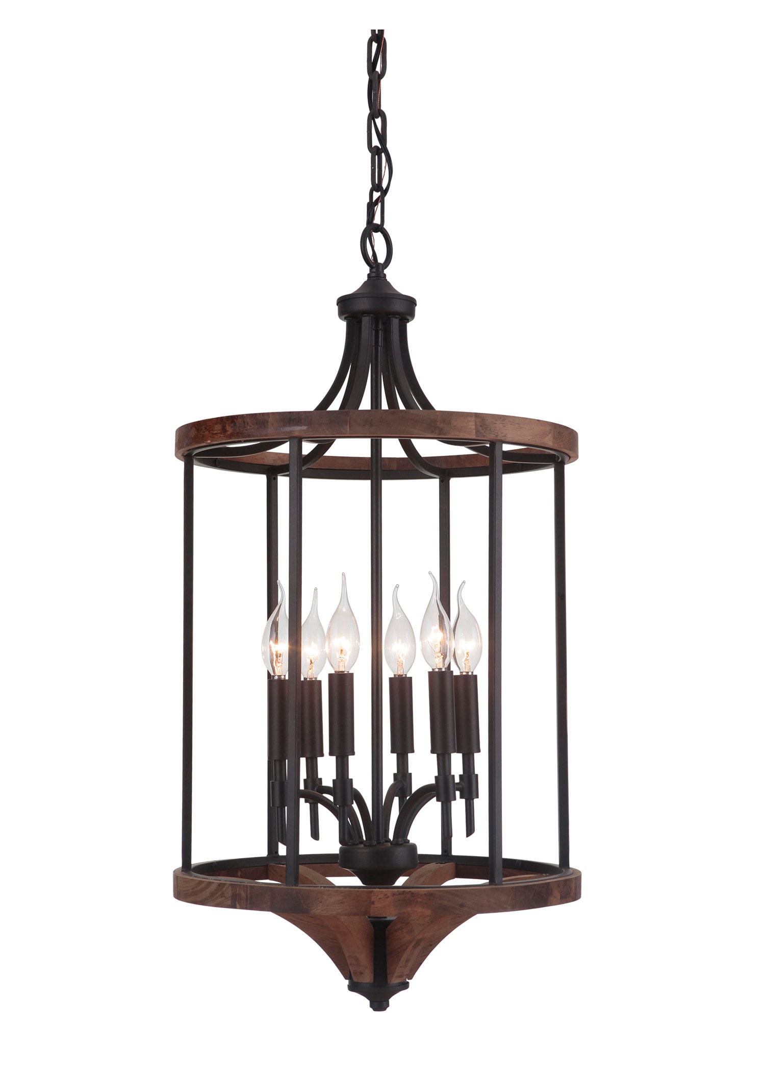 Craftmade 40336-ESPWB Tahoe 6 -Light Bronze Transitional For Use in Bedrooms, Dining Rooms, Foyers, Kitchens, Living Rooms Chandelier