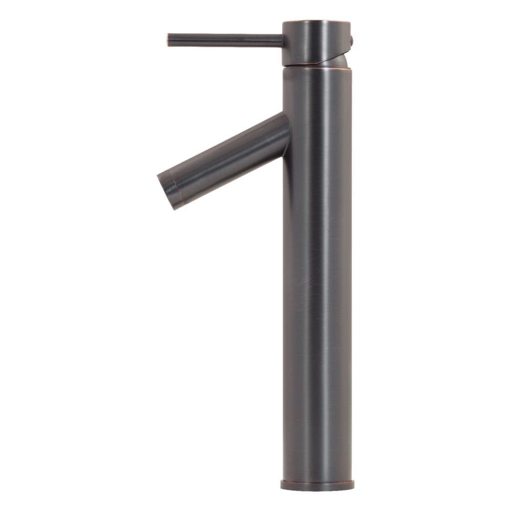 Novatto BM-012ORB Dalyss Oil Rubbed Bronze Vessel 1-handle Waterfall Commercial/Residential Handle Bathroom Sink Faucet