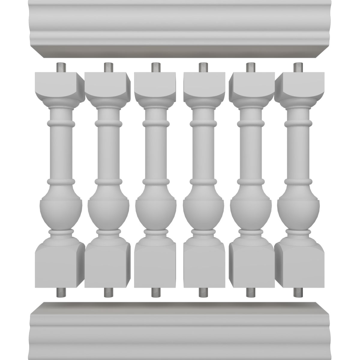 Ekena Millwork BALK40X036YOD railings - View #5