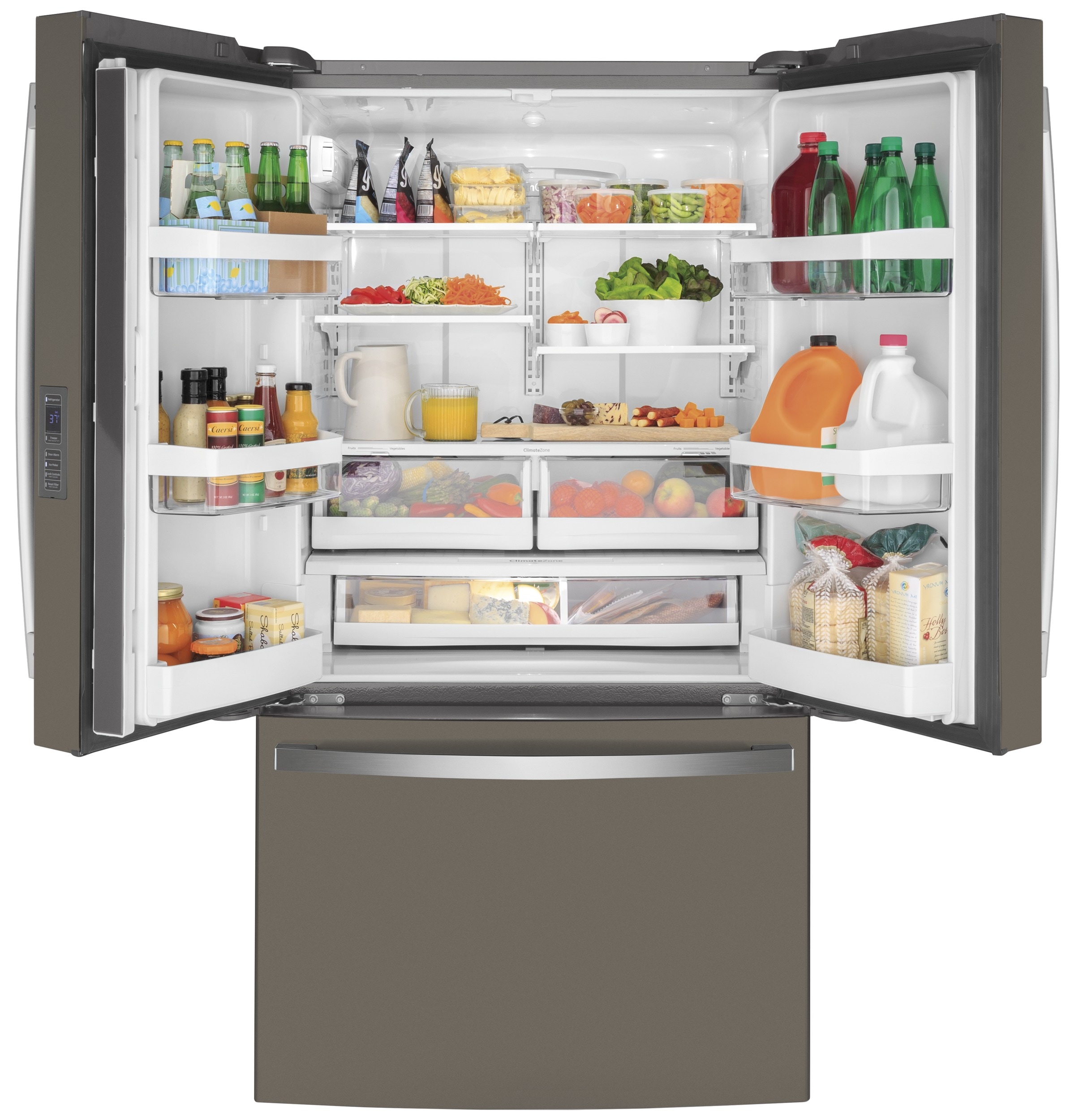 GE 23.7-cu ft French Door Refrigerator with Ice Maker (Stainless