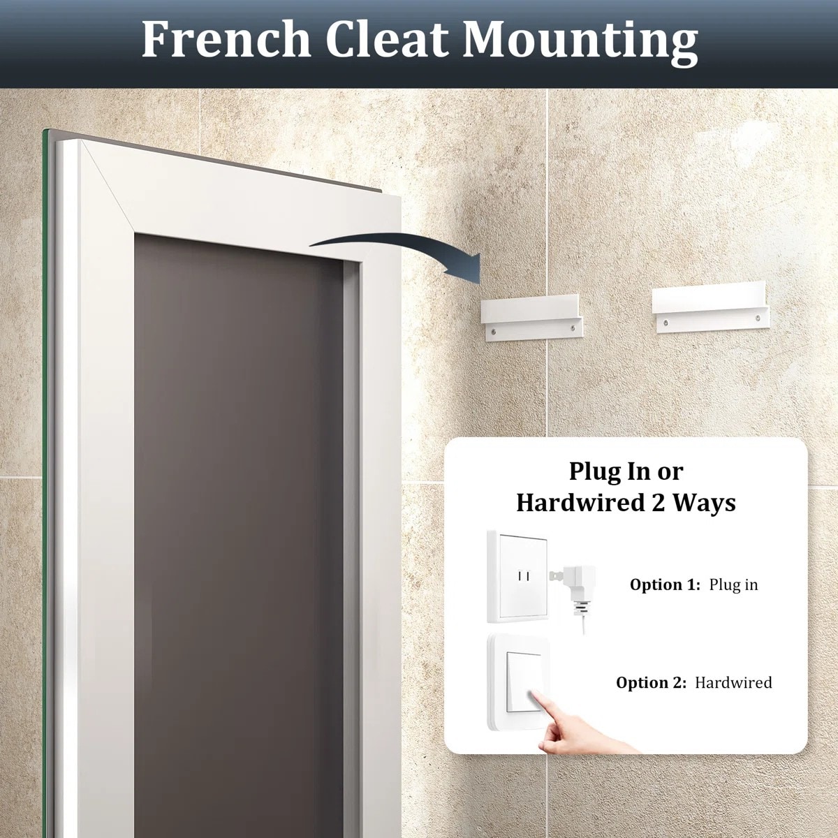 Blisstyle ODKUBGGPT Framed-Bath-Mirrors - View #11