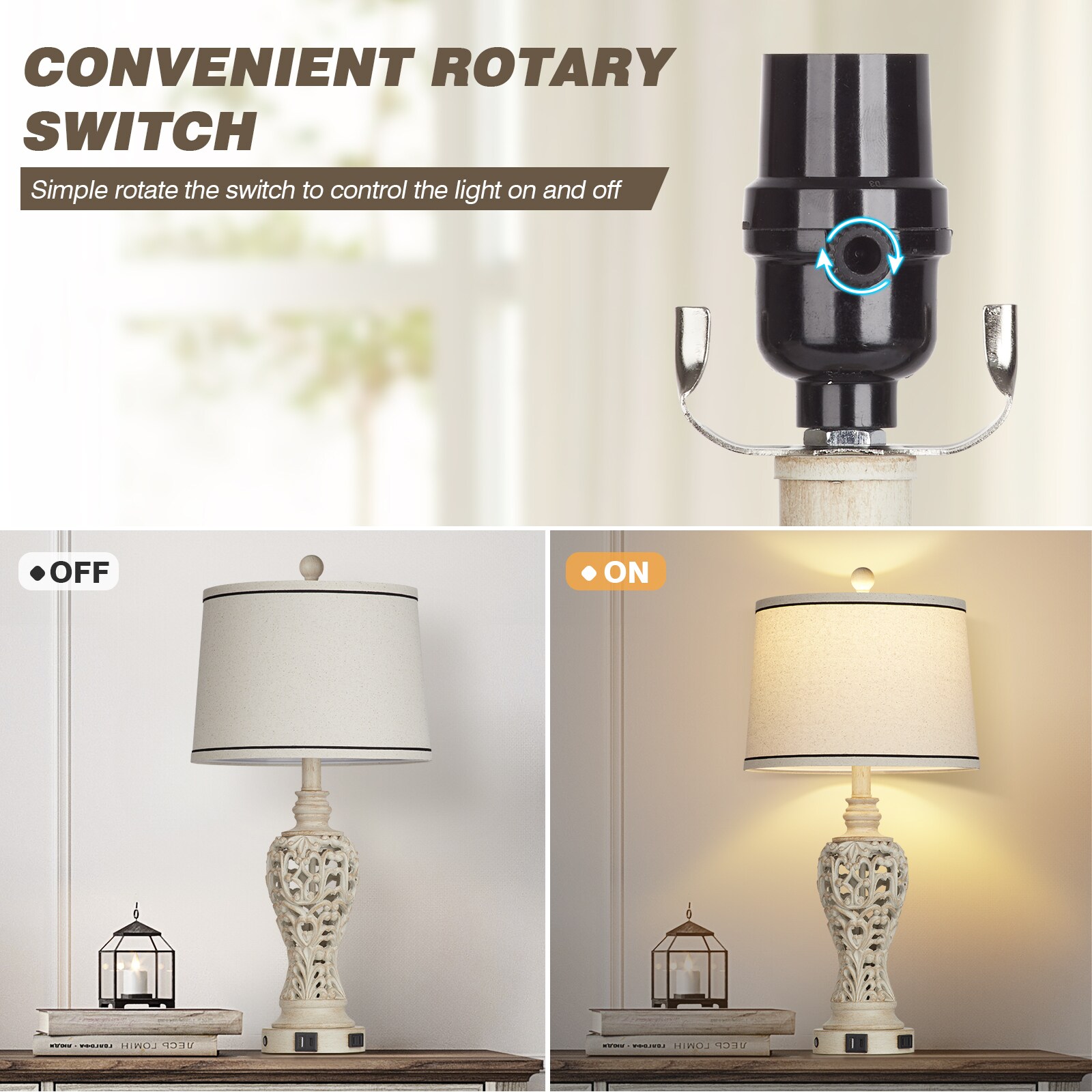 UrFurnishings TD-302 Table-Lamps - View #7