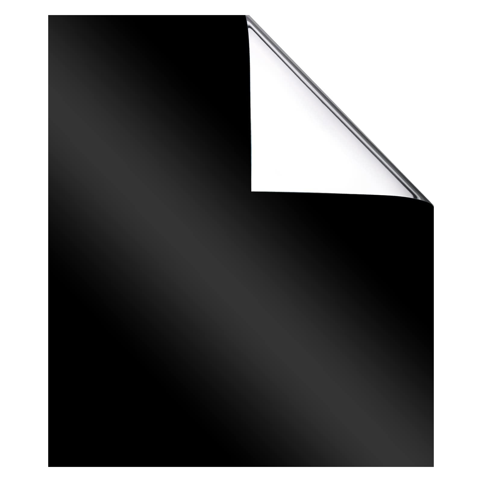 Etokfoks EFT0926H47 One Way Privacy Window Film Heat Sun Blocking Static Cling Tint Anti UV Reflective for Home Office Door Black 17 7 x 78 7 Inches