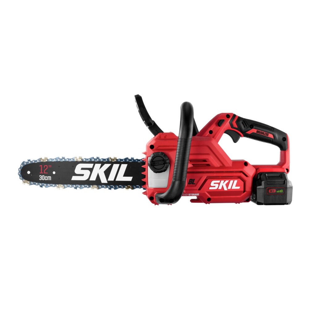 SKIL PWR CORE 20-volt 12-in Brushless Cordless Electric Chainsaw 4 Ah (Battery & Charger Included)