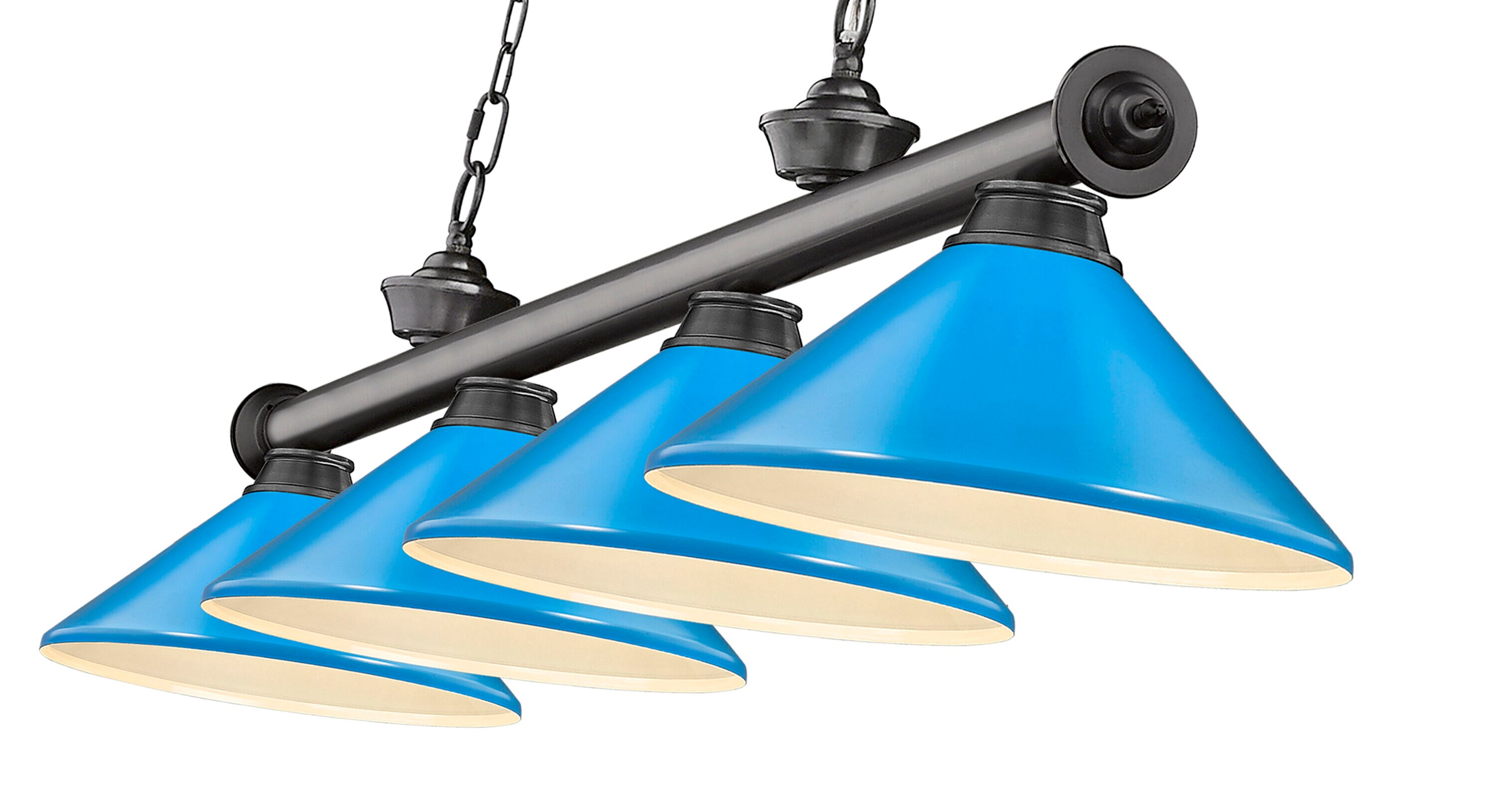 Z-Lite 2306-4BP-MEB Pool-Table-Lighting - View #4