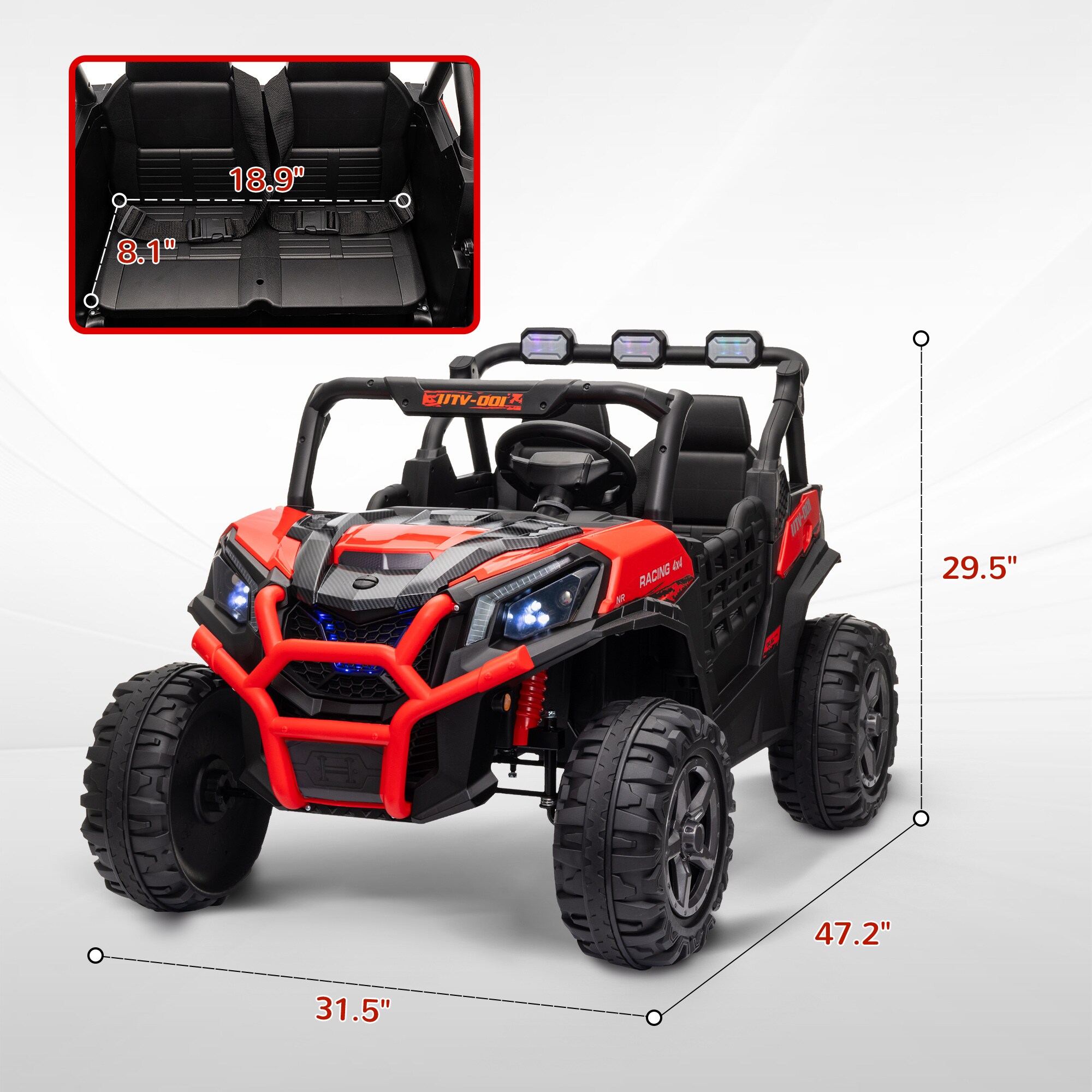 Qaba 370-342V80RD Play-Toys - View #3