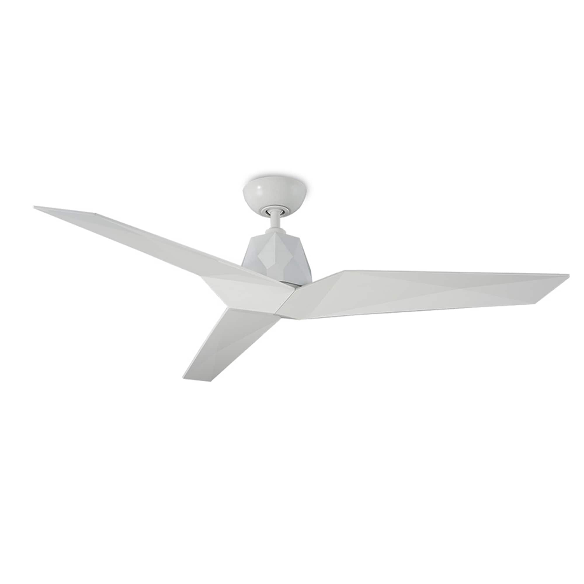 Gloss White 60'' 3-Blade Smart Ceiling Fan with Remote