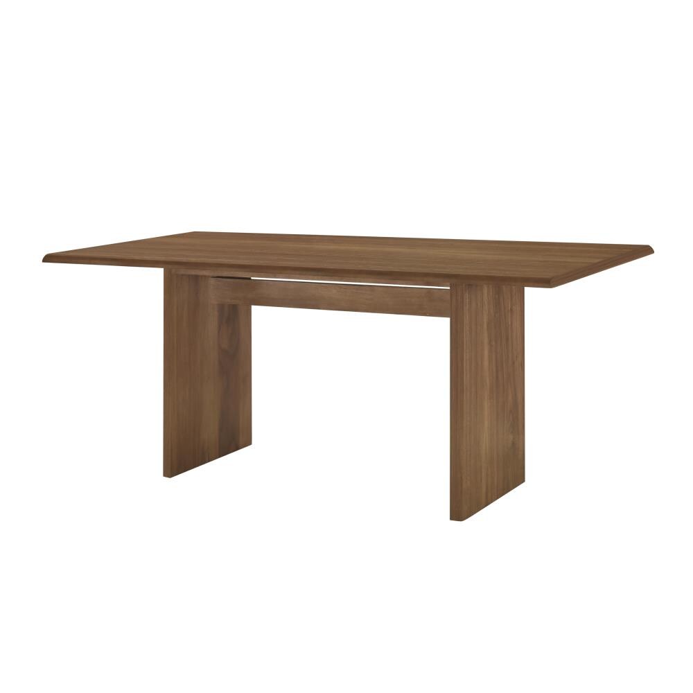 Accentrics Home Brown Contemporary/Modern Dining Table, Wood with Light ...