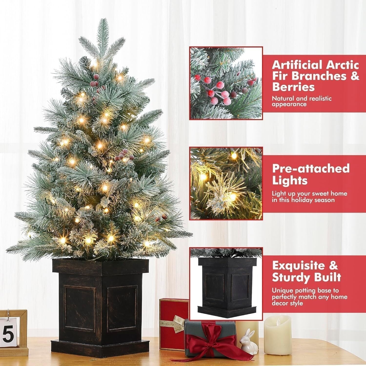 Garvee BY-20251118LA56 Artificial-Christmas-Trees - View #5
