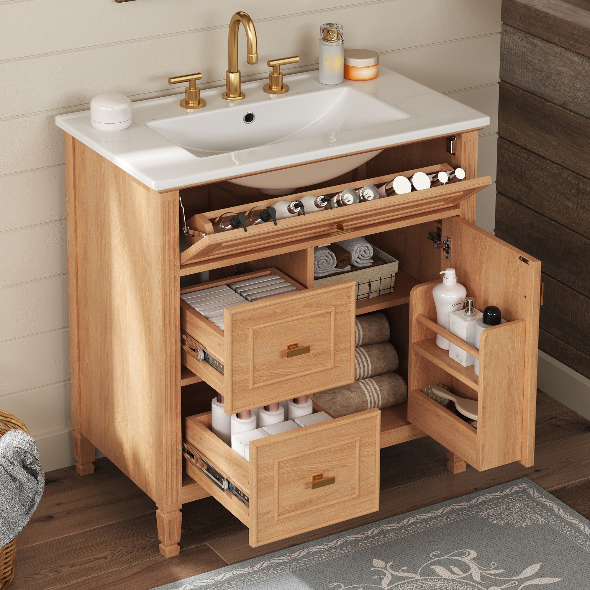 CALVON CAH-HE72P Bath-Vanity-Combo - View #2
