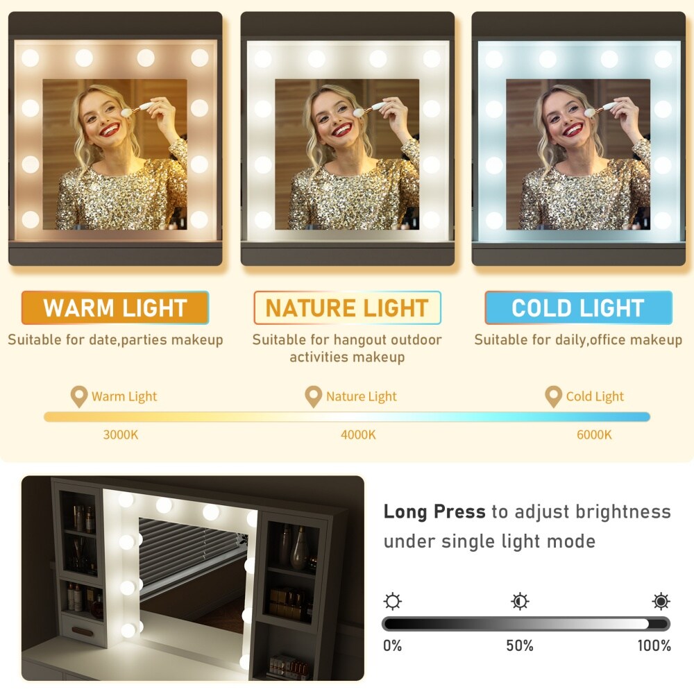 DYHOME HKVT-CC01-WH Bedroom-Vanities - View #4