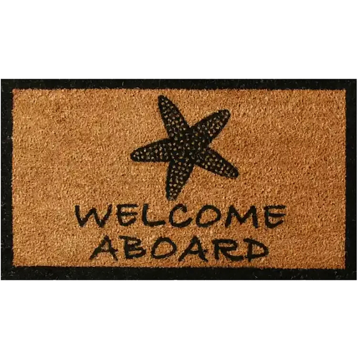 Rubber-Cal 2-ft x 3-ft Brown Rectangular Indoor or Outdoor Summer Door Mat  in the Mats department at