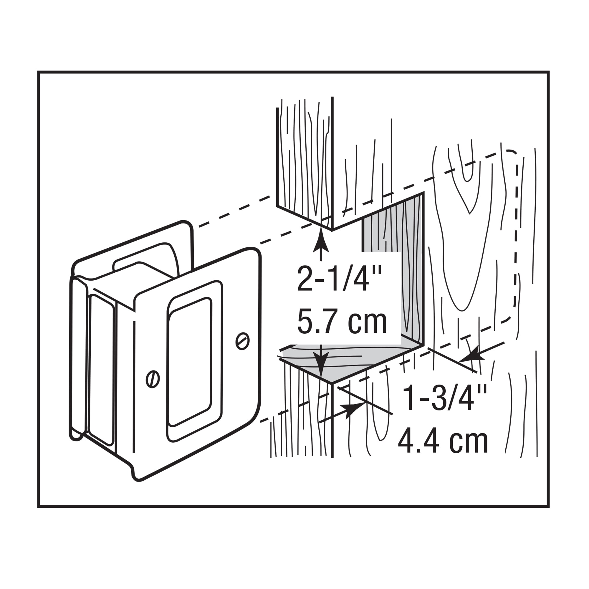 Prime-Line N 6773 Pocket-Door-Pulls - View #3
