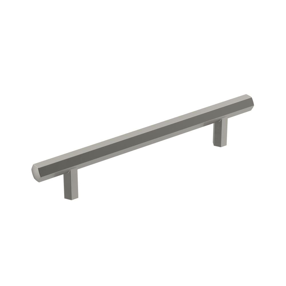 Amerock BP36874G10 Caliber 5-1/16-in , 128mm Center to Center Satin Nickel Cylindrical Bar