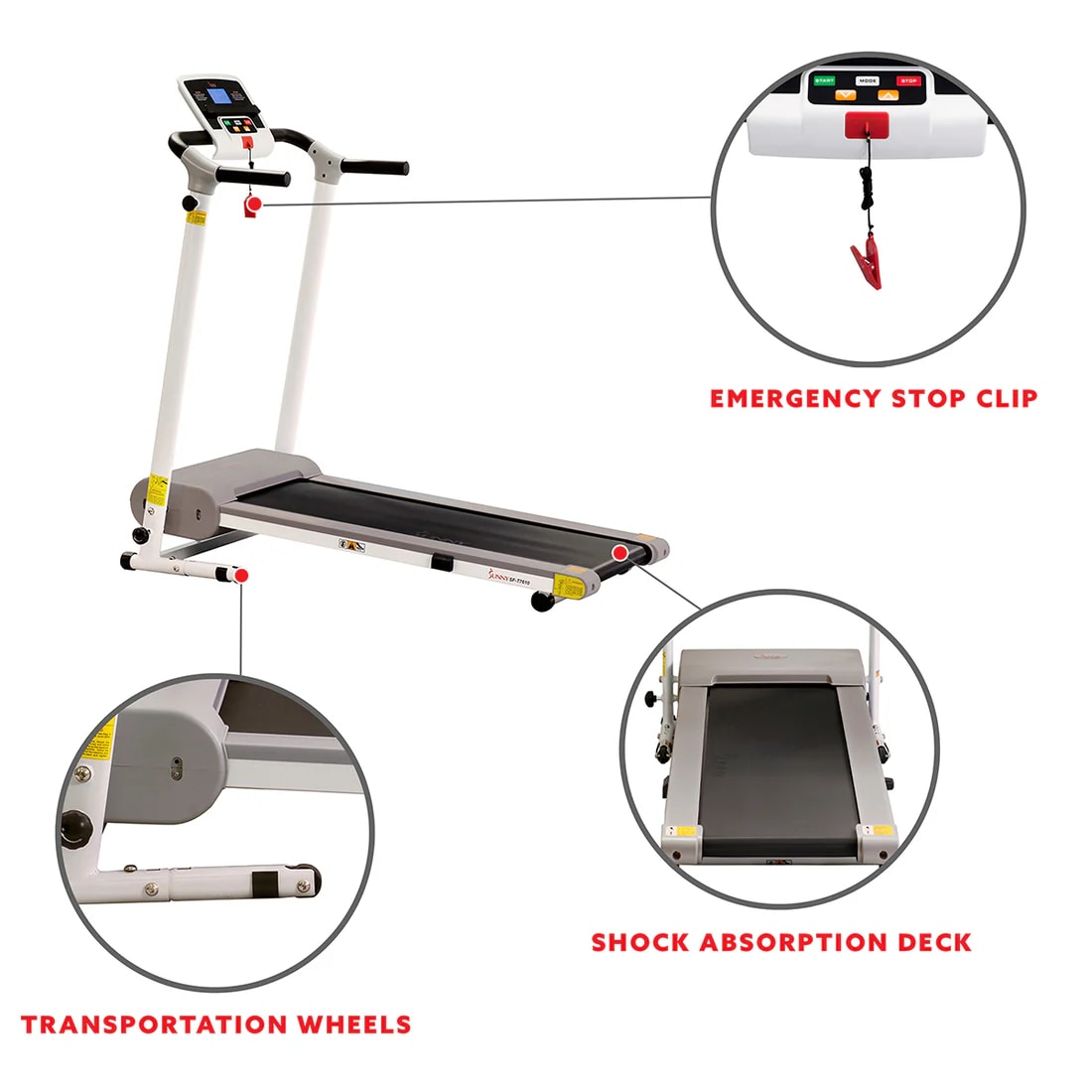 Sunny Health & Fitness SF-T7610 treadmills - View #3