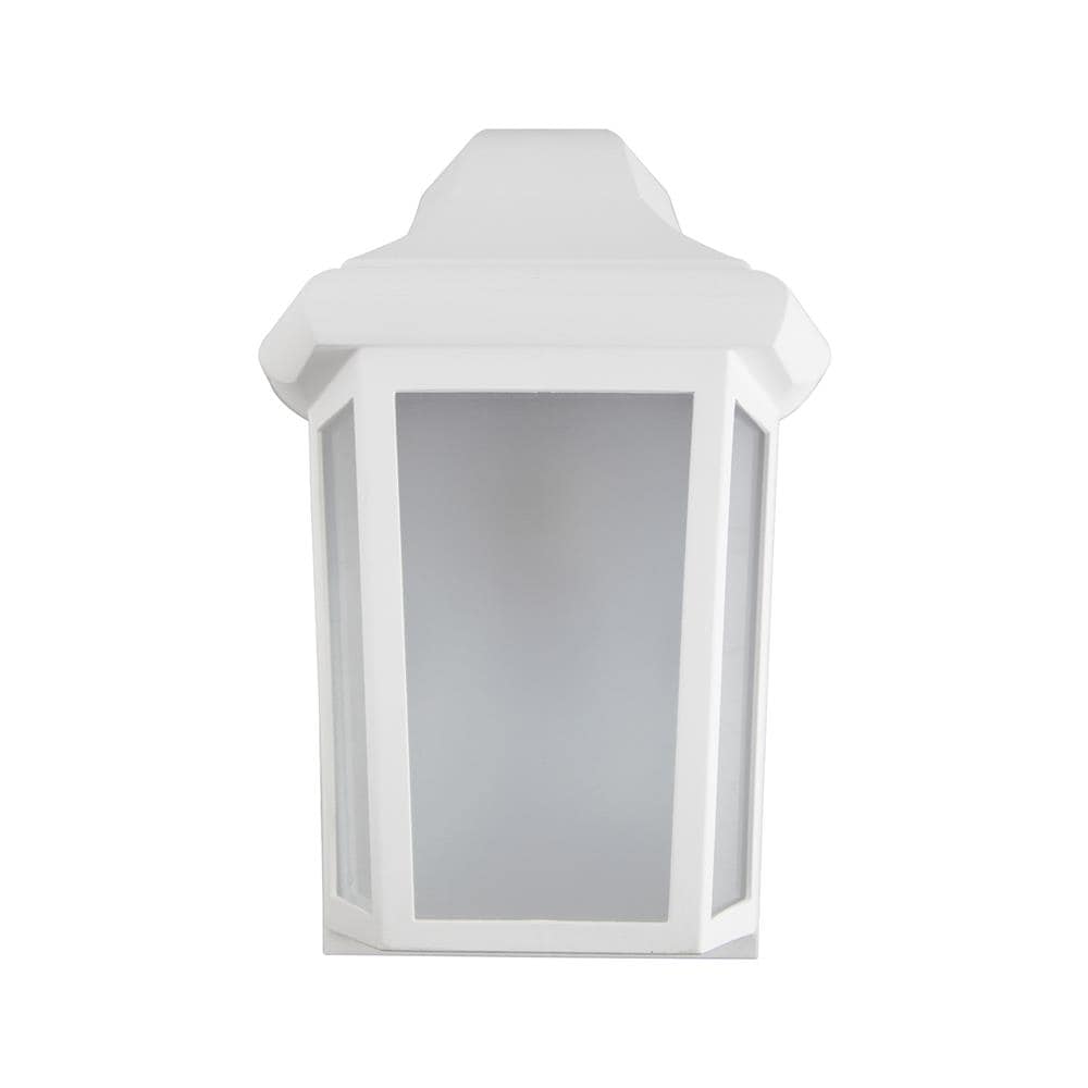 Solus WM-230FMF-WH-S 1 -Light 12.25-in H White Hardwired Motion Sensor Outdoor Wall Light