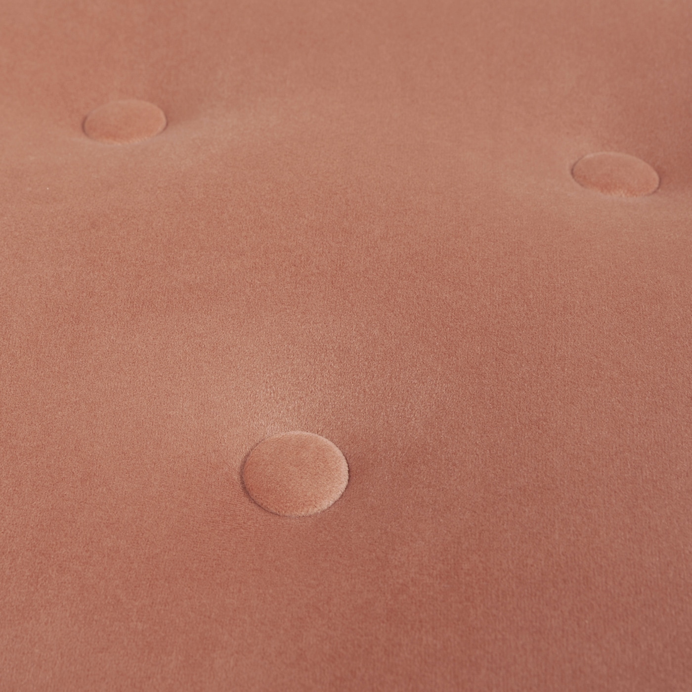 Yolanda Traditional Tufted Round Ottoman in Peach Orange Velvet