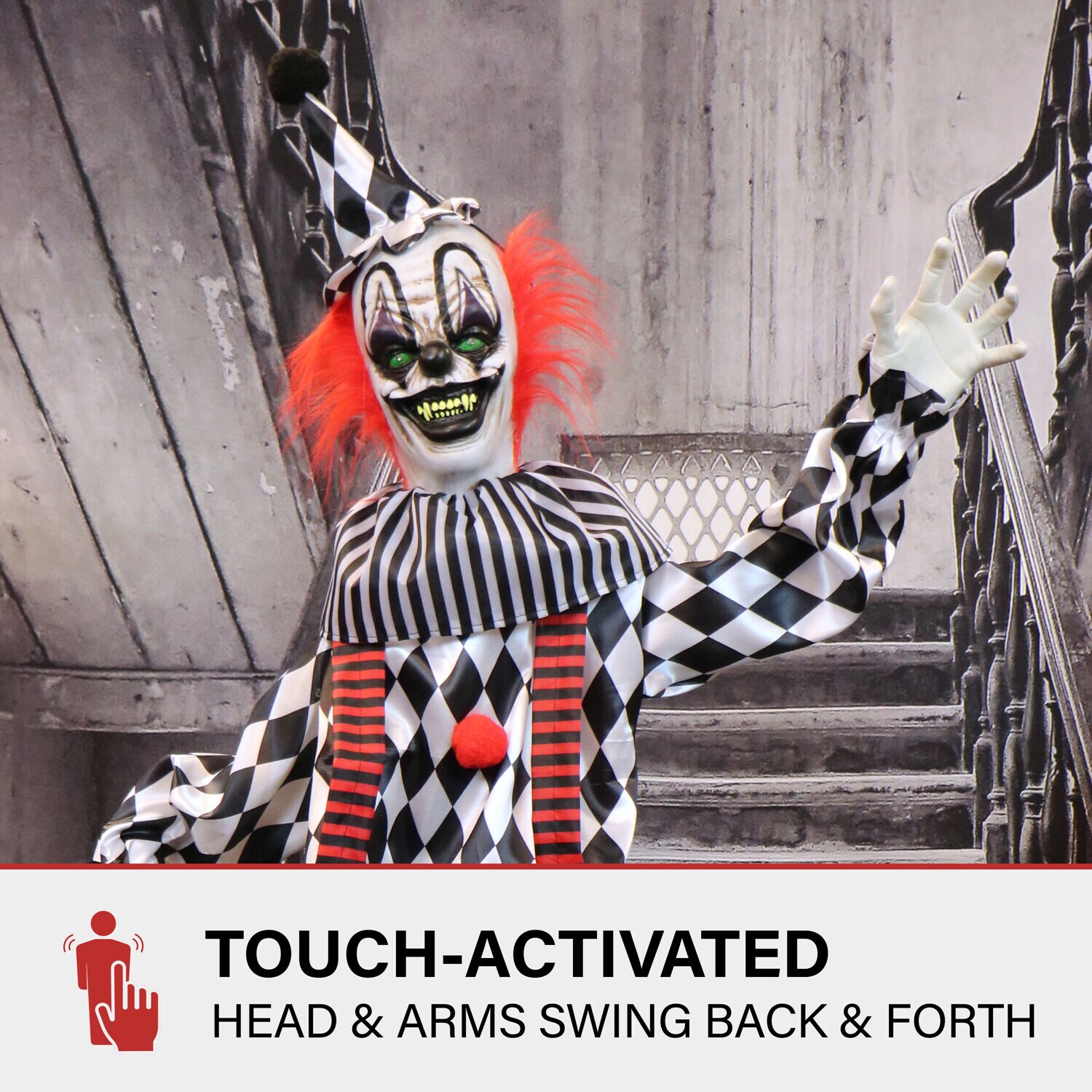 Haunted Hill Farm HHCLOWN-31FLSA Halloween-Animatronics - View #3