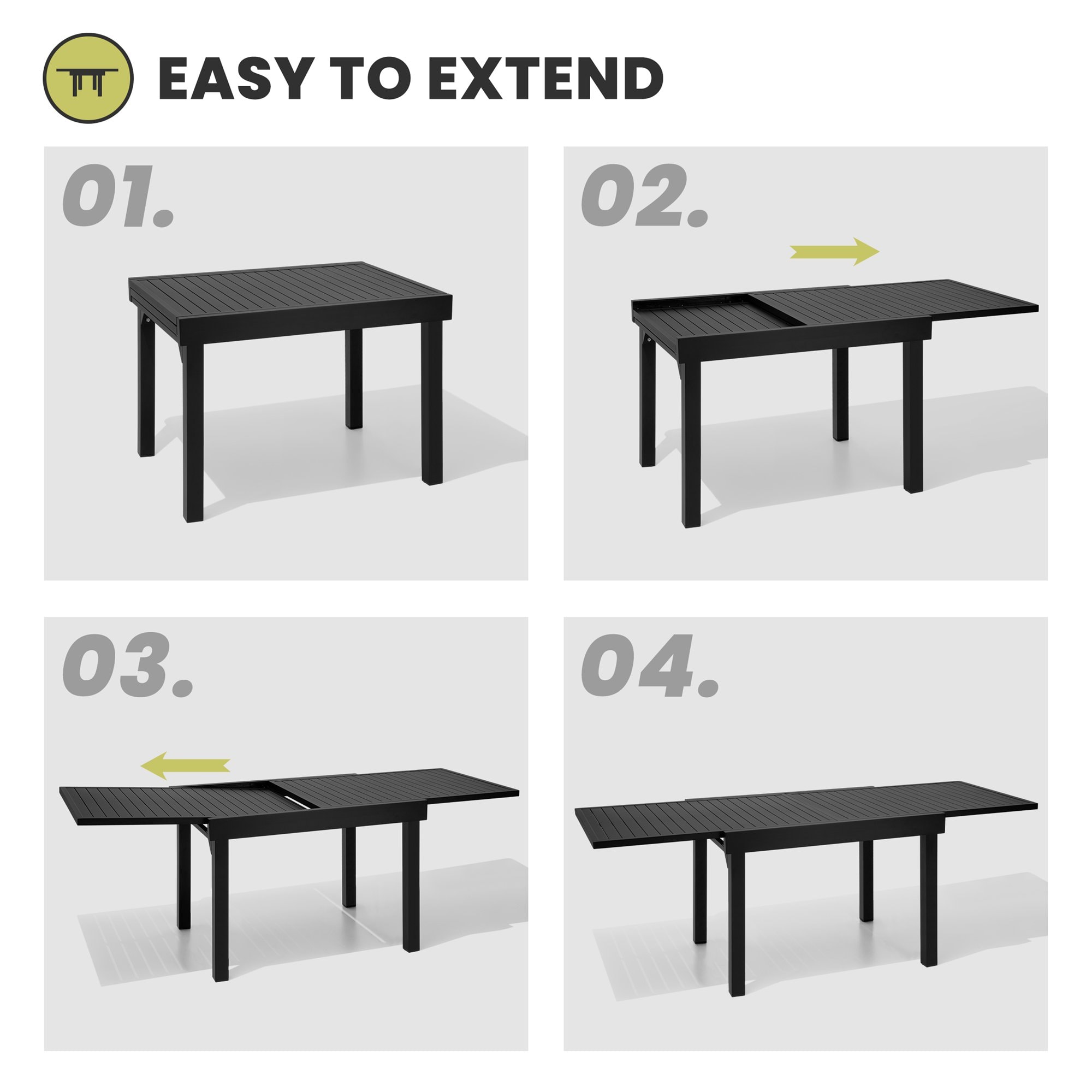 Crestlive Products CL-TB029GRY Patio-Tables - View #6