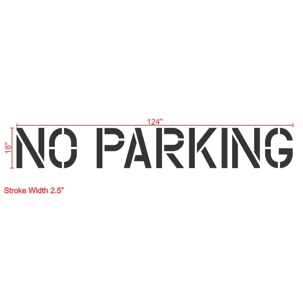 Lowes 7 Piece Parking Lot Stencil Kit
