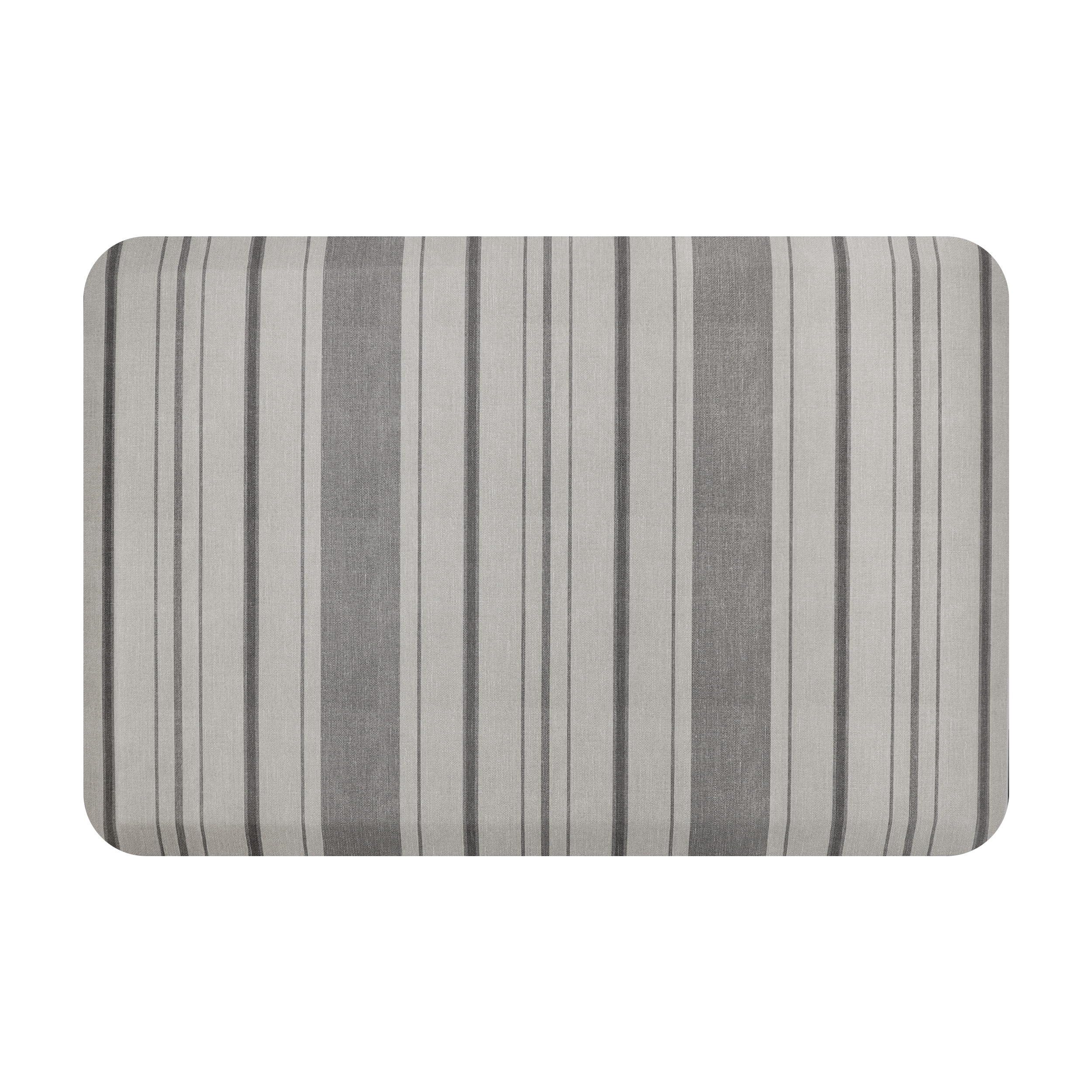 Bungalow Flooring 20958013203107 22-in x 32-in Light Grey Indoor Kitchen Mat