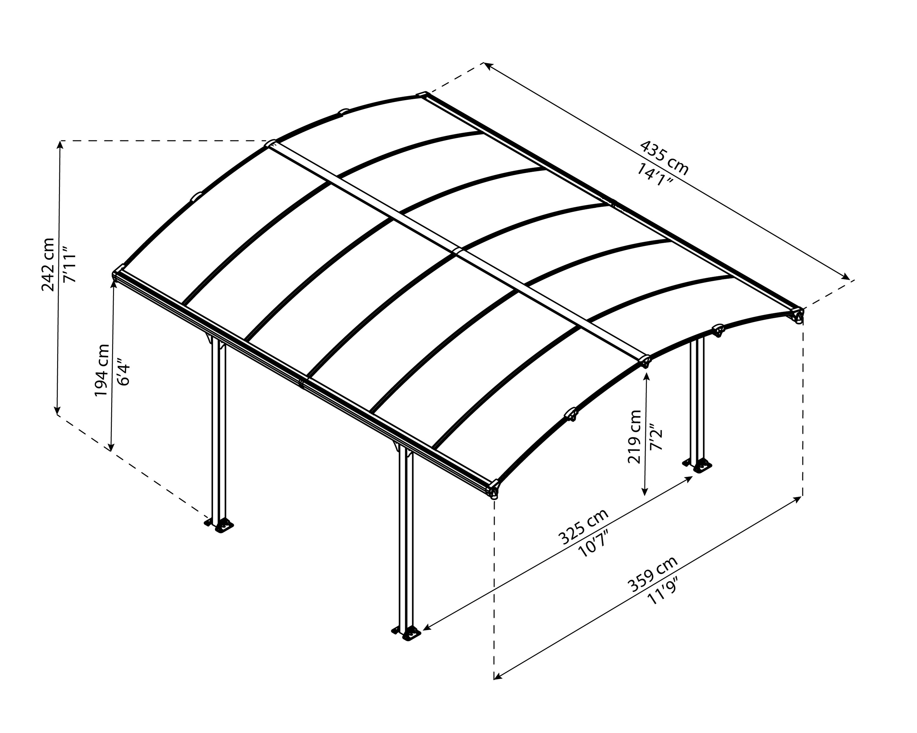 Canopia by Palram 705515 Carport-Covers - View #3
