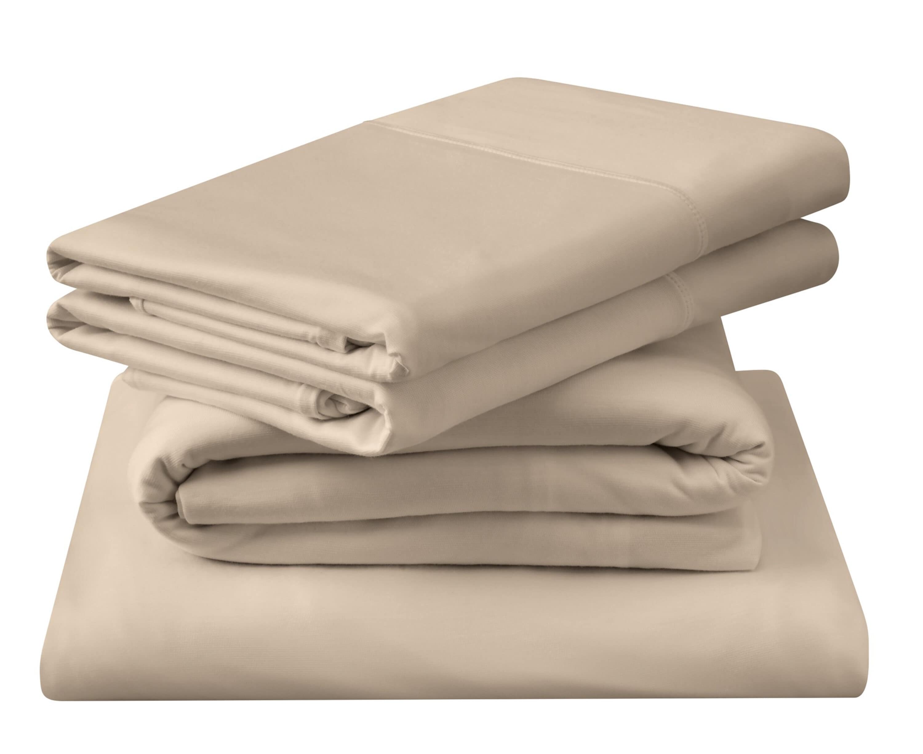 Cotton Sauna Bath Towel Sheet for Family, Set of 4, Beige