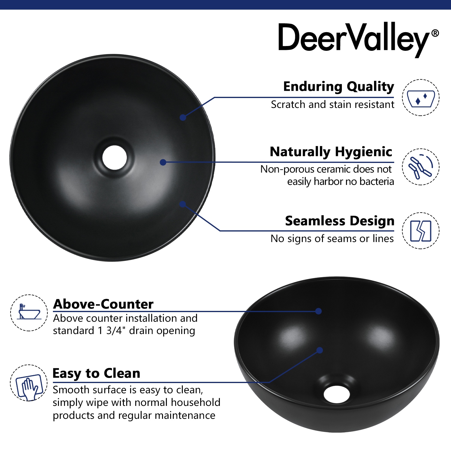 DeerValley DV-1V0025 Bath-Sink - View #3