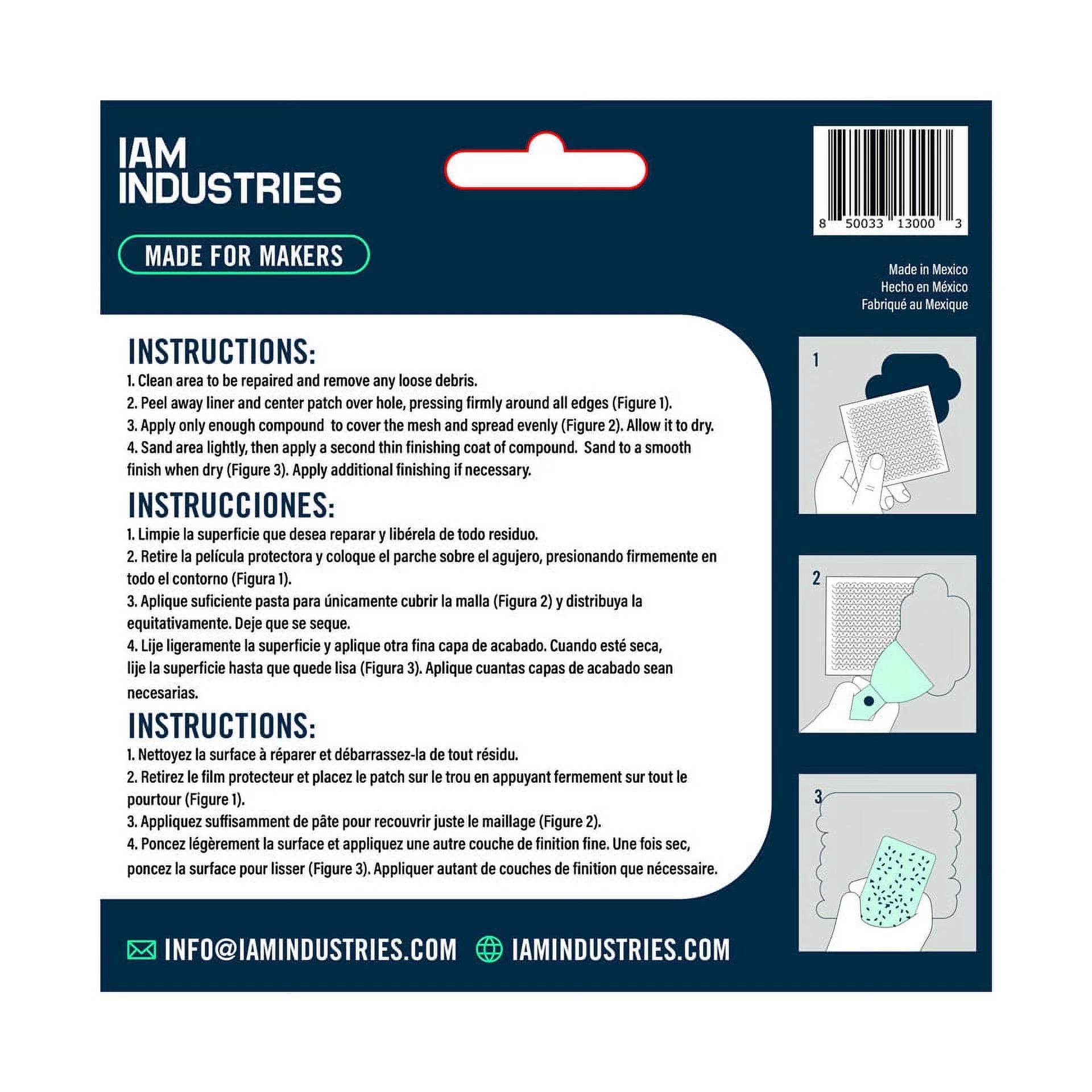 4 in. x 4 in. Drywall Repair Patch (10-Pack)