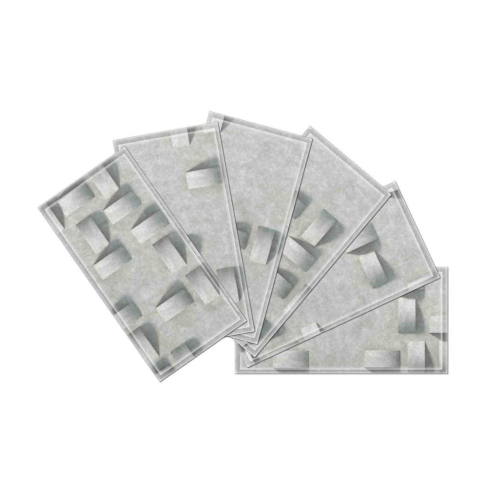 Instant Mosaic 2280101 Upscale Designs 64-Pack Multicolor 3-in x 6-in Glossy Glass Random Wall Tile