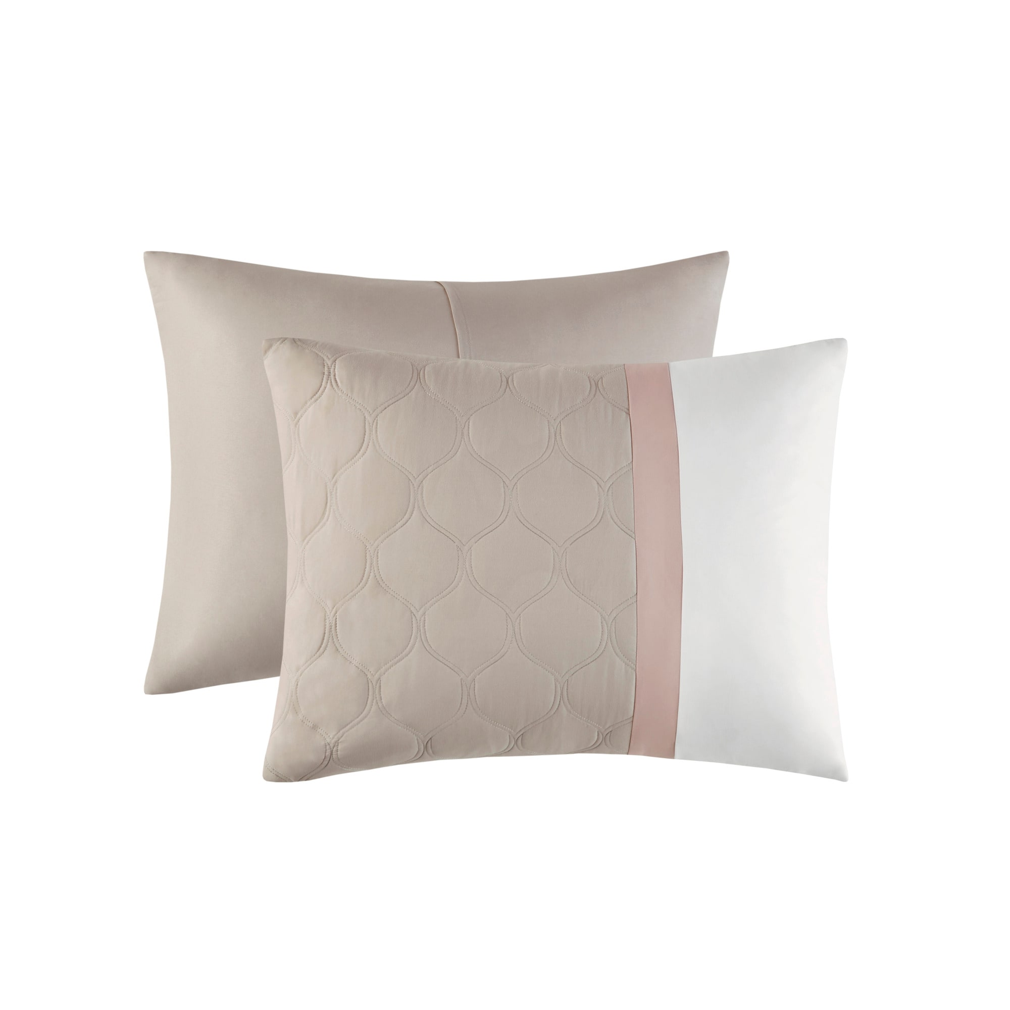 Blush Pink King Microfiber 8-Piece Bedspread Set
