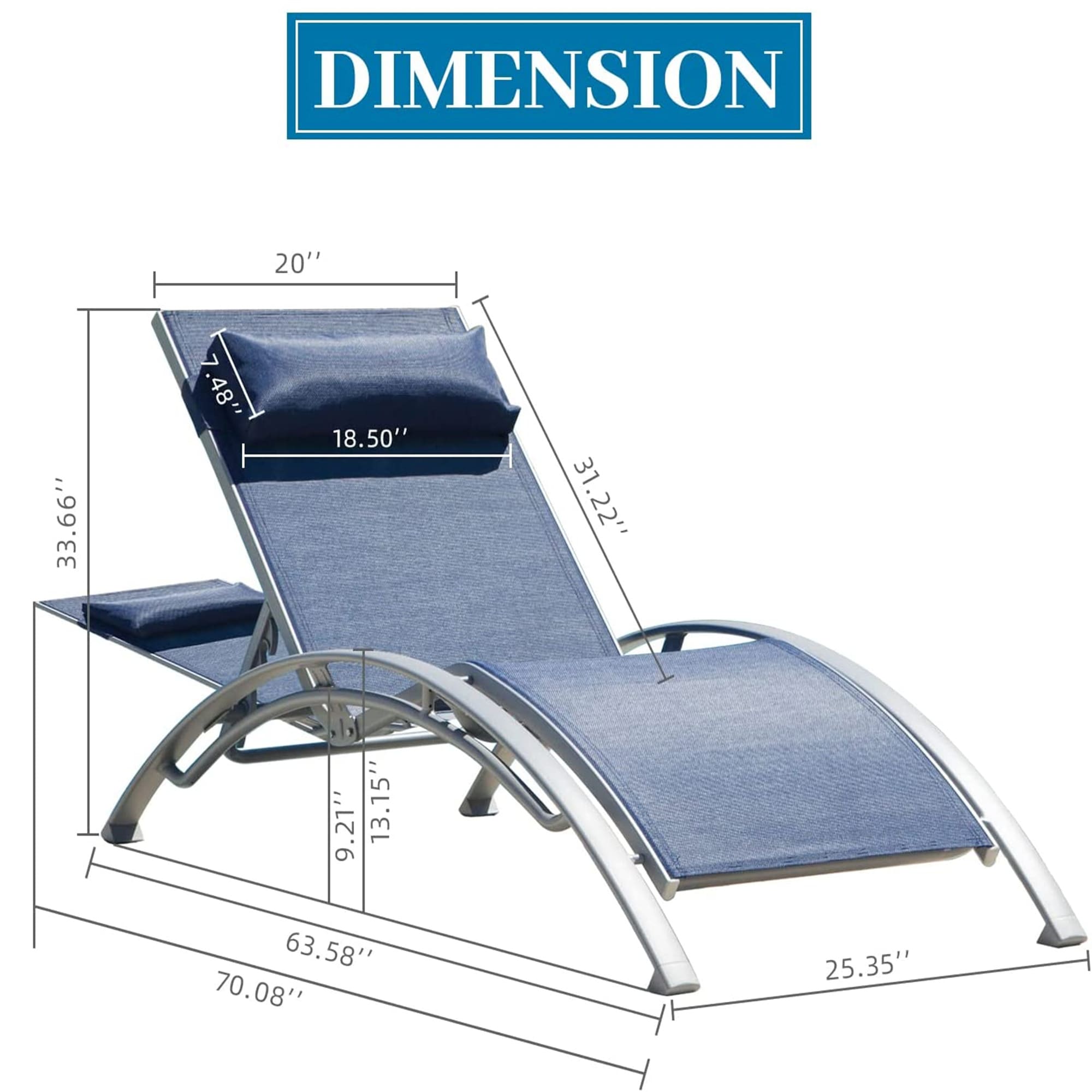 WELLFOR DOGN70508BK-2 Patio-Chairs - View #6