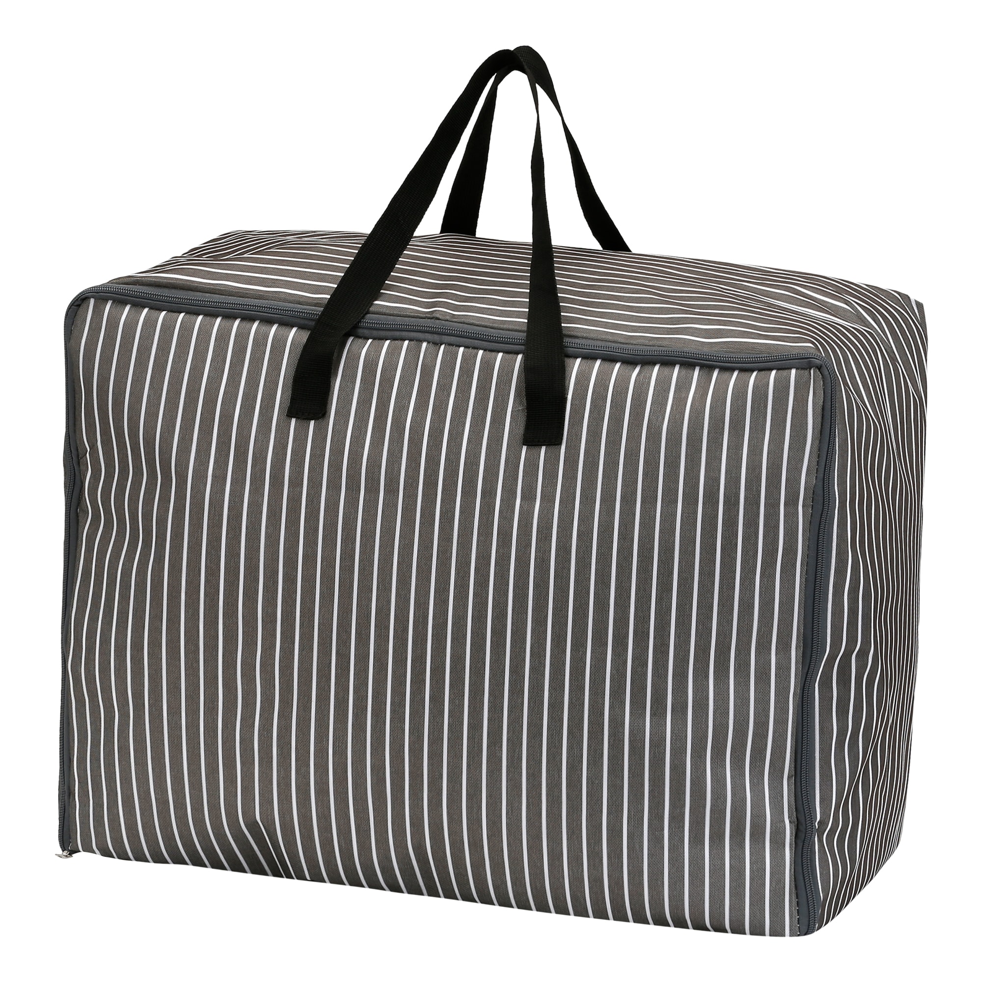 Unique Bargains 1 Pack Clothes Storage Moving Bags for Organizing Bedroom Clothing Comforter Closet Organizers and Storage with Handles 23x12x17in Black