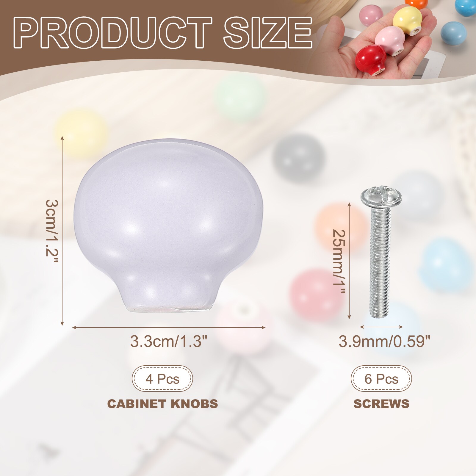 Unique Bargains S25093000UX4134 Cabinet-Knobs - View #2