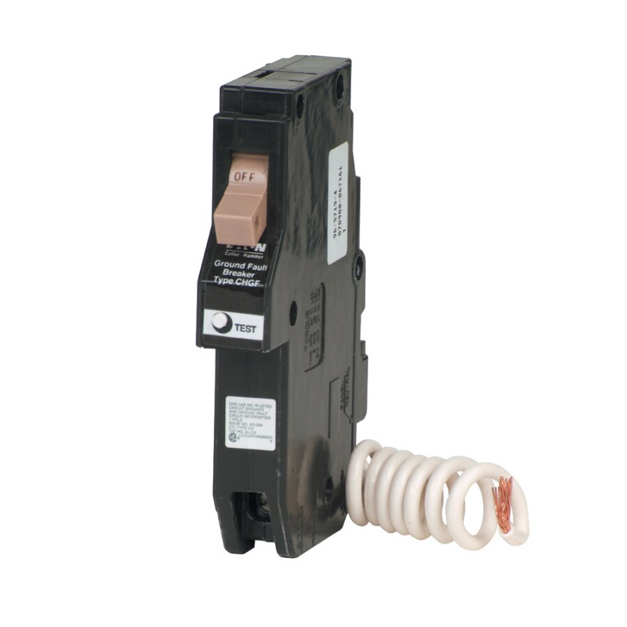 Eaton CH115GFCS Type CH 15-amp 1 -Pole Circuit Breaker