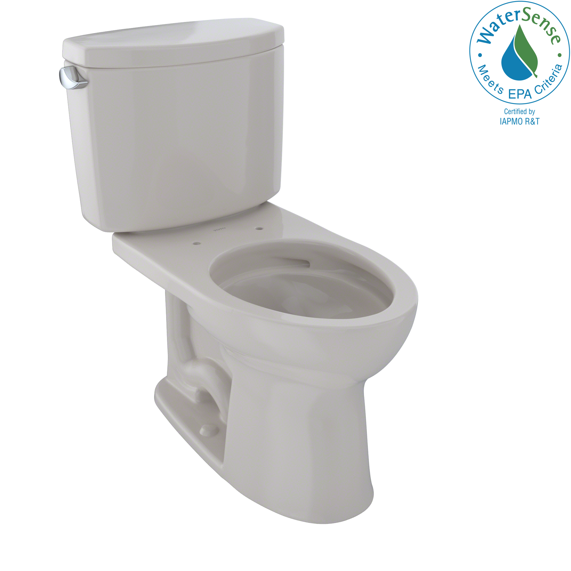 Drake II Sedona Beige Elongated Chair Height 2-piece WaterSense Toilet 12-in Rough-In 1.28-GPF in Off-White | - TOTO CST454CEFG-12