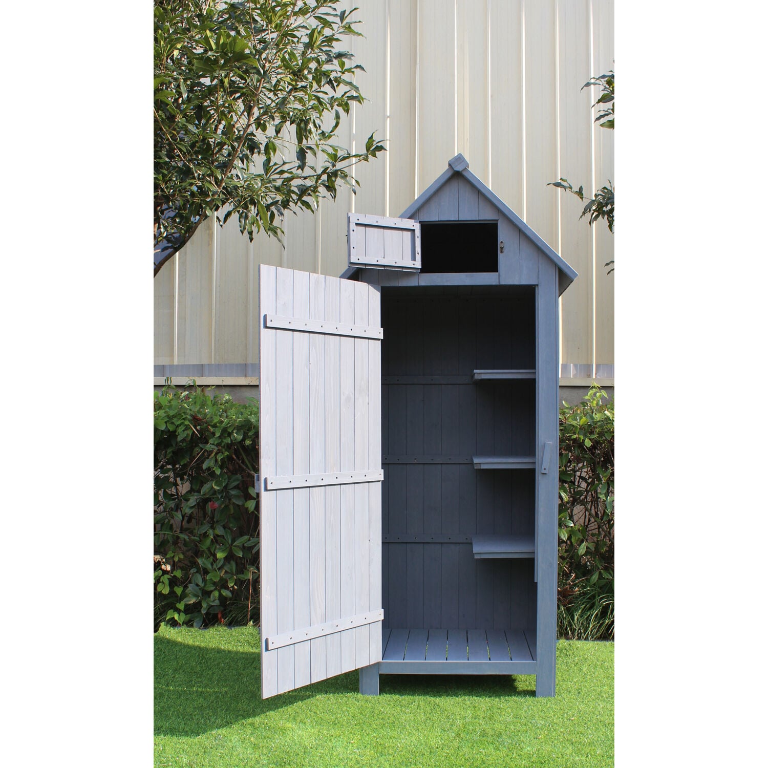 Hanover HANWS0102-GRY Wood-Storage-Buildings - View #5