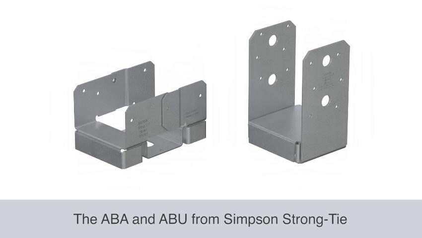 Simpson Strong Tie ABU88Z ZMax Adjustable Post Base with