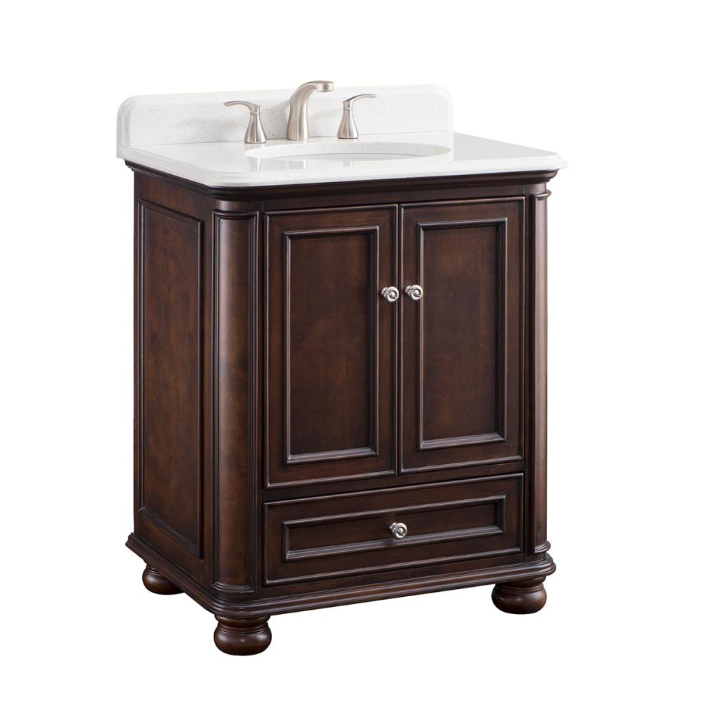 Scott Living Wrightsville 30-in Mahogany Undermount Single Sink ...