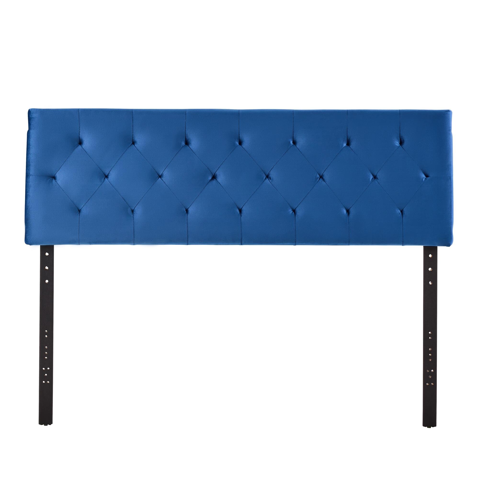 Brookside BS01UPHBKKVN Jane Navy King Velvet Upholstered Headboard